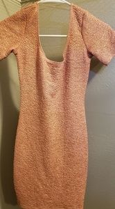 Pink and gold dress